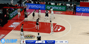 DB视讯官网攻防压制！赵嘉仁和布朗各自进三分 广厦首节打8分钟领先吉林20分