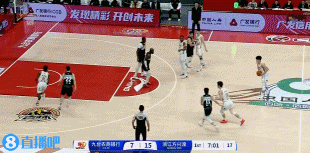 DB视讯官网攻防压制！赵嘉仁和布朗各自进三分 广厦首节打8分钟领先吉林20分