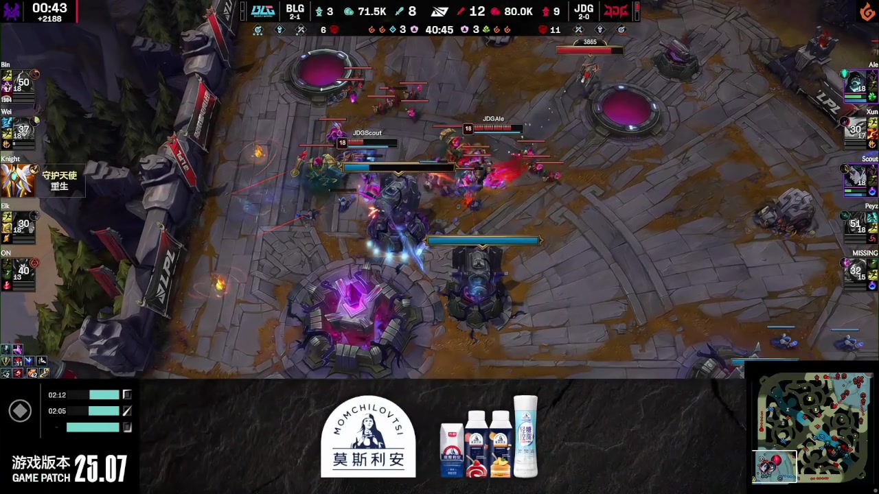 DB视讯百家乐队内氛围不对？BLG赛后左手表情冷淡 Elk和ON无奈苦笑一言难尽😟